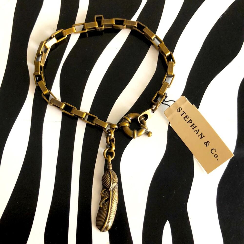 3 for $30 Stephan & Co. Bronze / Brass Feather Bracelet